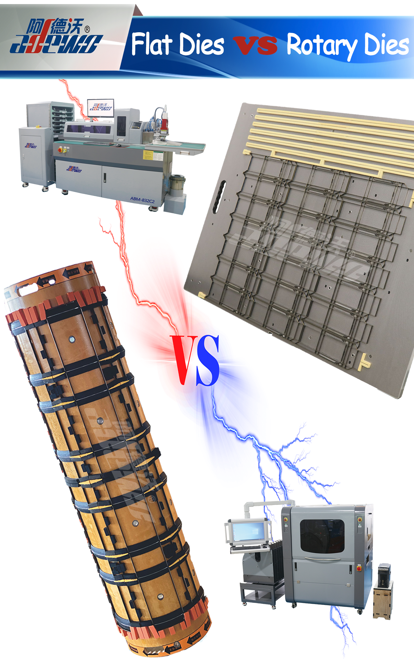 রোটারি ডাইস বনাম ফ্ল্যাট ডাইস