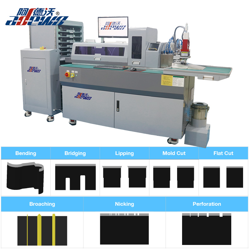 BOBST-প্রত্যয়িত ডাই মেকারদের জন্য ABM-832C2 মাল্টি-ফাংশন স্টিল রুল ডাই অটো বেন্ডার মেশিন