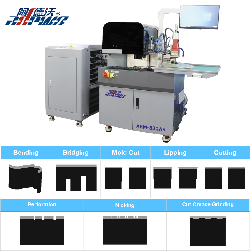 কার্ডবোর্ডের জন্য কাট ক্রিজ ডাই অটো বেন্ডার মেশিন